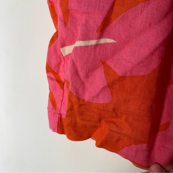 Trovata Bird of Paradis Ione Short Pink Palm Size Small 100% Line - Picture 6 of 13